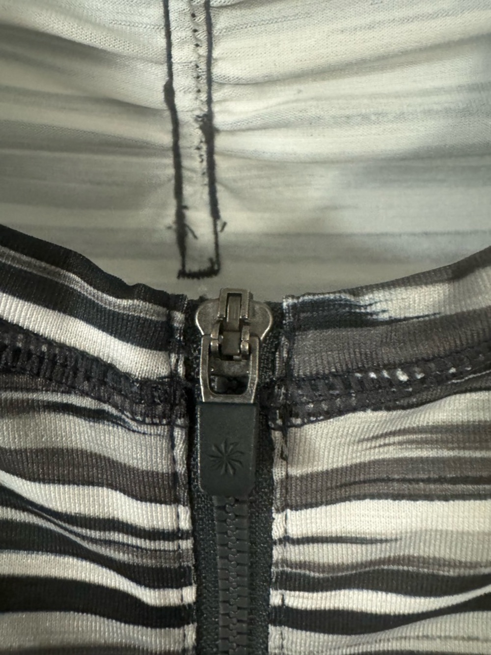 Athleta Black & White Striped Long-Sleeve  Shirt - Picture 2 of 14
